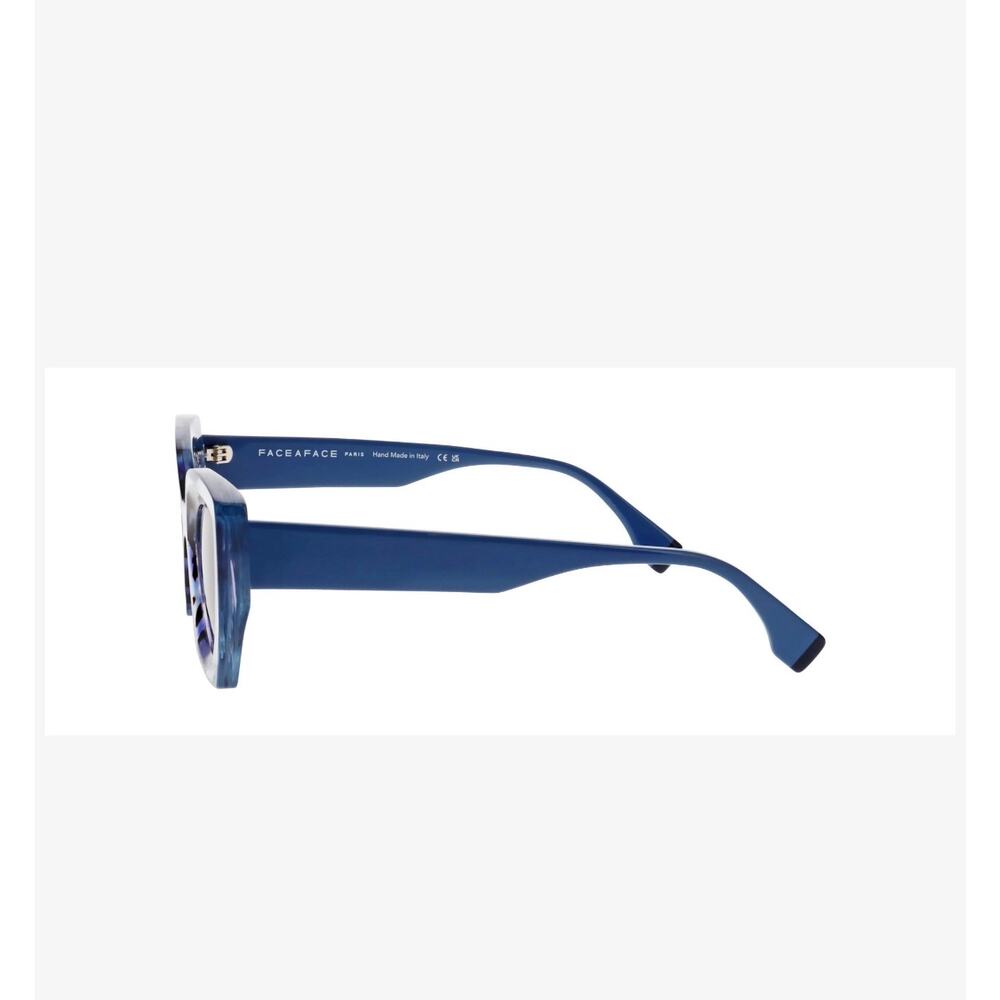 Face A face halos 1 6691 tortoise blue face n marble sunglasses hand made Italy - Picture 4 of 9
